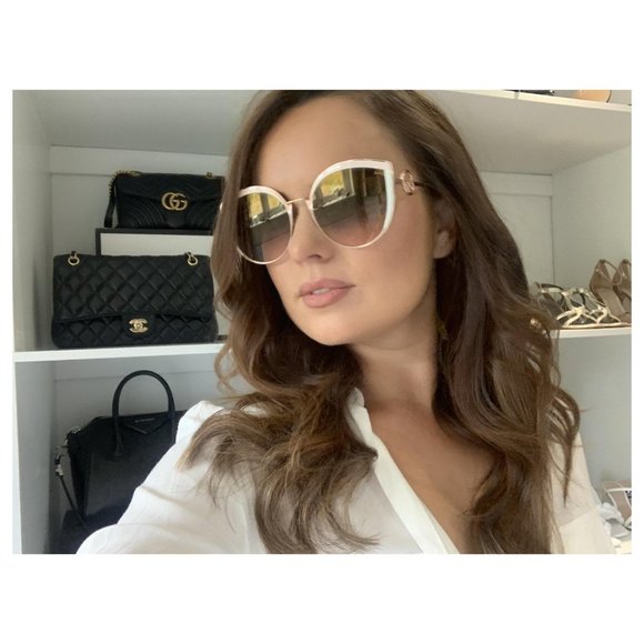 FENDI FF0290/S PINK ROSE GOLD AUTHENTIC SUNGLASSES - Picture 8 of 10